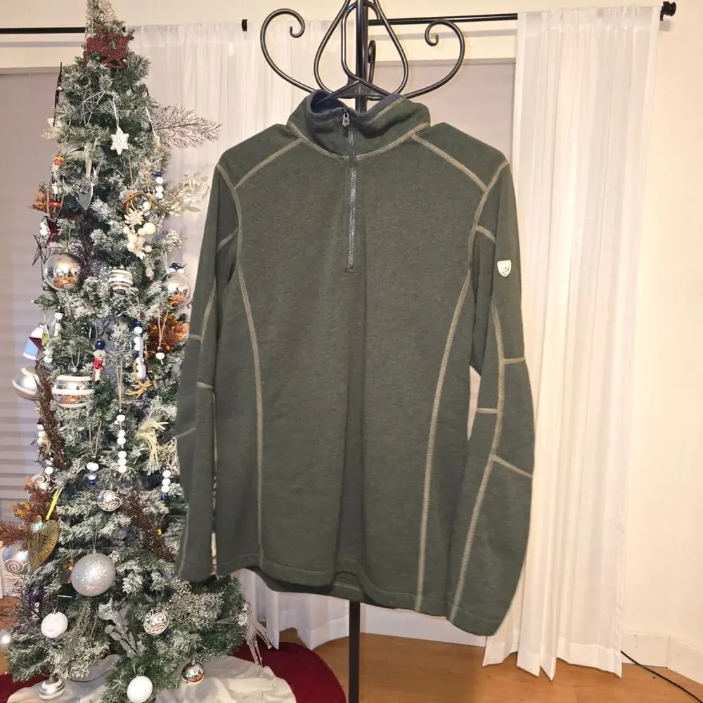 Kuhl Forest Green Zip-Up Men's Sweater